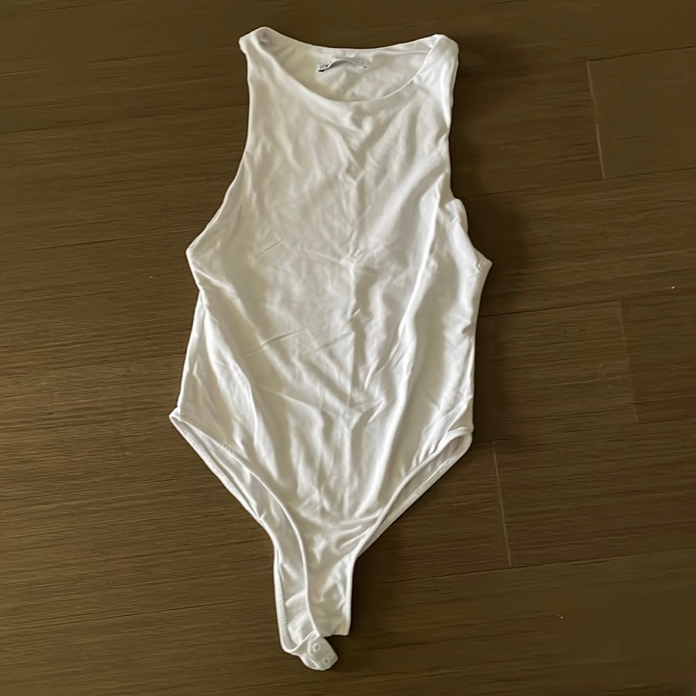 Zara white bodysuit